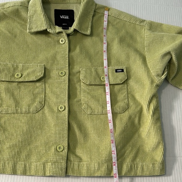 Vans Women's Fashion Cropped Shacket Button Down Corduroy Size S - Picture 7 of 9